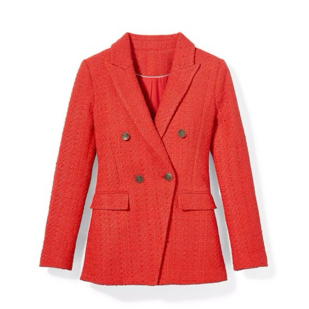 LOFT Double Breasted Tweed Jacket - image 1